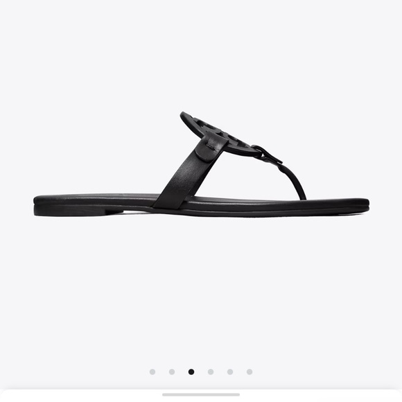 Tory Burch Miller Soft Sandal Sz 9 Black - Picture 8 of 9